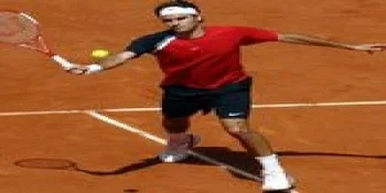Federer travaille la terre