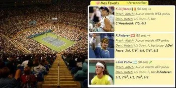 Suivez vos favoris après l'US Open 2009 !