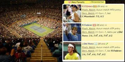 Suivez vos favoris après l'US Open 2009 !