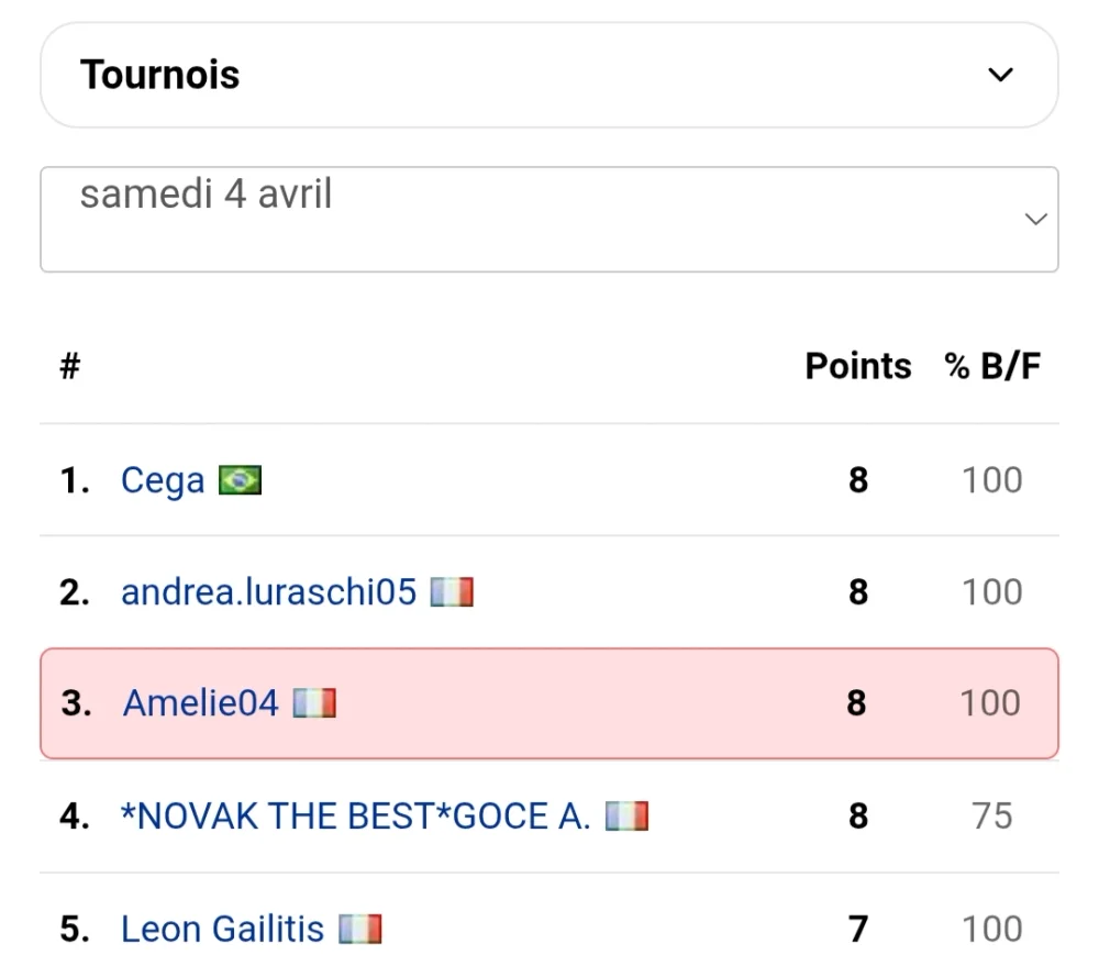 Pourquoi ils classent pas par ordre alphabétique hein ??? 😆😆