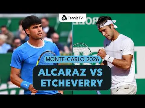 Carlos Alcaraz bat Tomás Martín Etcheverry à Monte-Carlo 2026 – Troisième tour